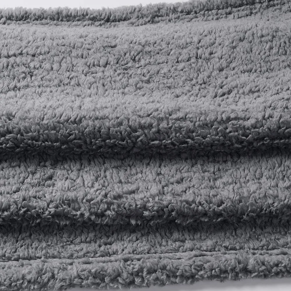 1 Pack 3 Calming Blankets Fluffy Premium Fleece Pet Blanket Soft Sherpa Throw for Dog Puppy Cat Beige/Black/Grey Small (23" x16'')