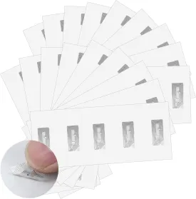 100 Pcs NFC Tags Stickers with NTAG213 Chip Blank Programmable NFC Sticker Rewritable Adhesive Labels RFID Tags 144 Bytes Memory