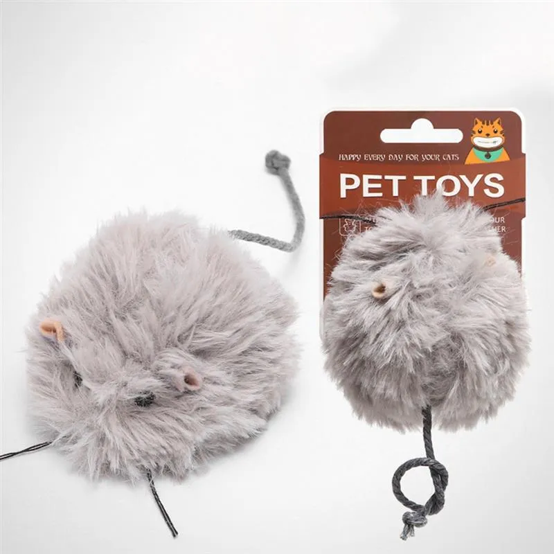 1pc Cat Toy Creative Wind Up Mouse Shape Plush Funny Cat Play Toy Pet Interactive Toys Pet Supplies Cat Favors