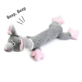 1pc Pet Bite Toy Creative Lovely Cartoon Mouse Shape Plush Pet Sound Toy Pet Chew Toys For Dog Pet Supplies Dog Favors