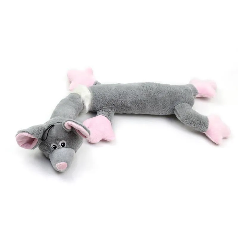 1pc Pet Bite Toy Creative Lovely Cartoon Mouse Shape Plush Pet Sound Toy Pet Chew Toys For Dog Pet Supplies Dog Favors