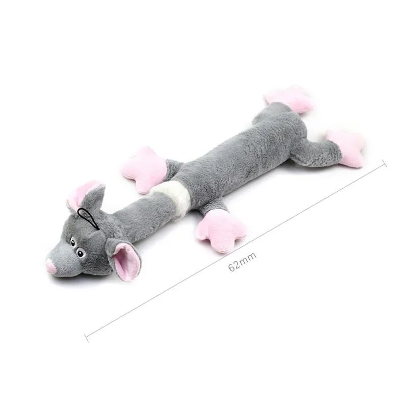 1pc Pet Bite Toy Creative Lovely Cartoon Mouse Shape Plush Pet Sound Toy Pet Chew Toys For Dog Pet Supplies Dog Favors