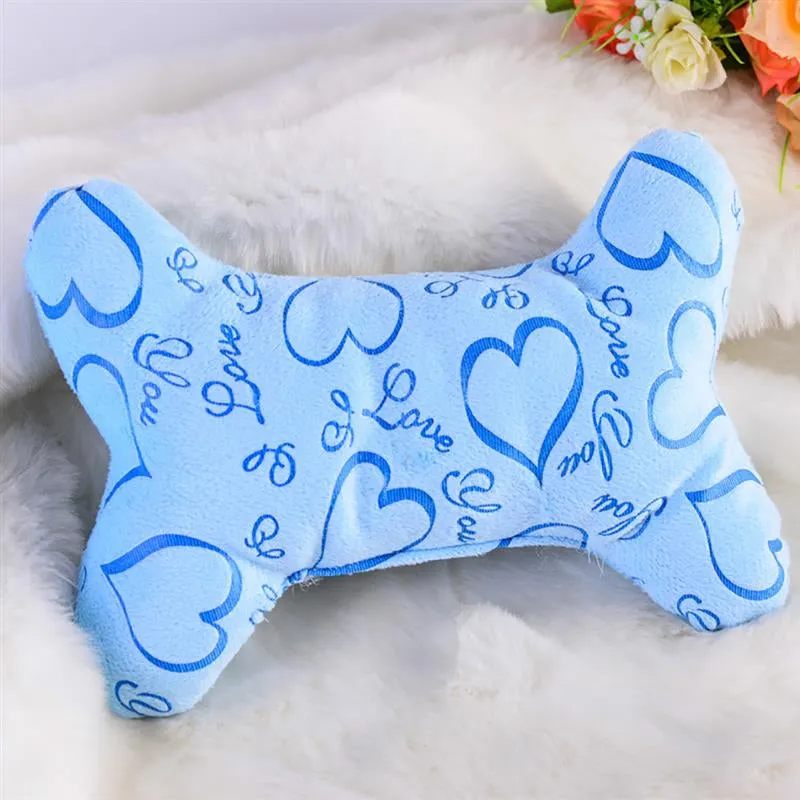 3pcs/set Dog Plush Squeaky Toys Creative Fashion Lovely Bone Shape Cat Play Toy Dog Teeth Toy Pet Supplies Dog Favors