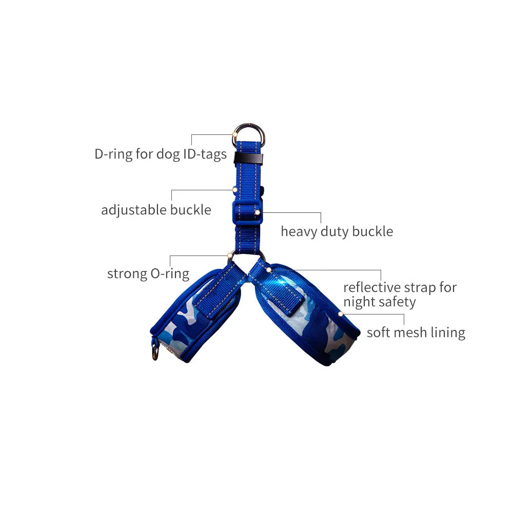 Adjustable Dog Harness Pet Cat Vest Soft Mesh Lining Strong Nylon Reflective