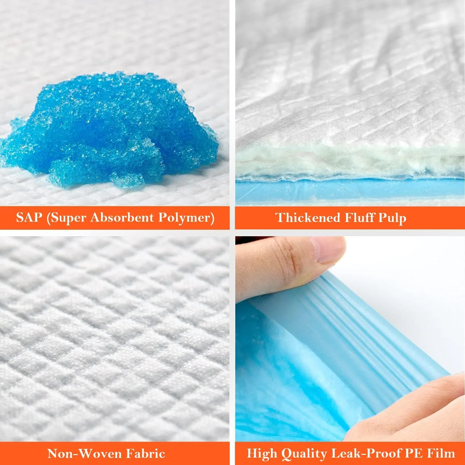 Aurora Pet Ultra-Absorbent Puppy Pee Pads  XL 24x35 Inch, Leak-Proof & Quick-Dry Potty Training Pads (20-Pack), Extra-Large Protection for Puppies & Dogs  Blue & White