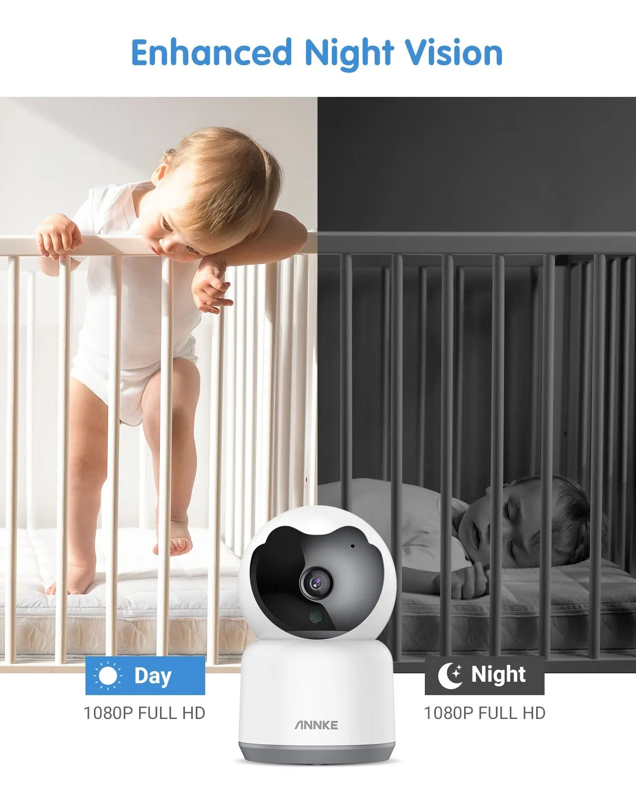 Baby Pet Monitor 2MP IP Smart Home Camera