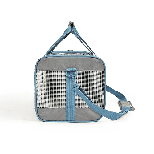 Barkbutler x Fofos Standard Carrier for Dogs and Cats (Grey/Blue)