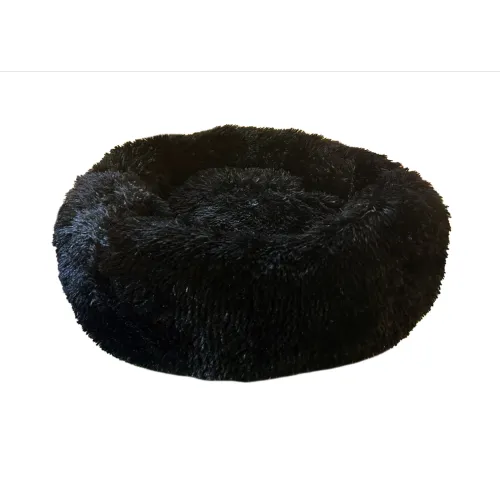 Calming Pet Bed - Black Small (60cm)