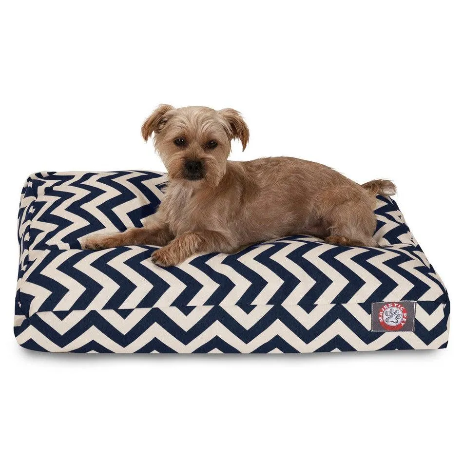 Chevron Rectangle Dog Bed