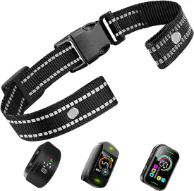 Collar Replacement Strap,Replacement Collar for Training Collar Reflective Adjustable Bark Collar Strap for Small Medium Large Dogs