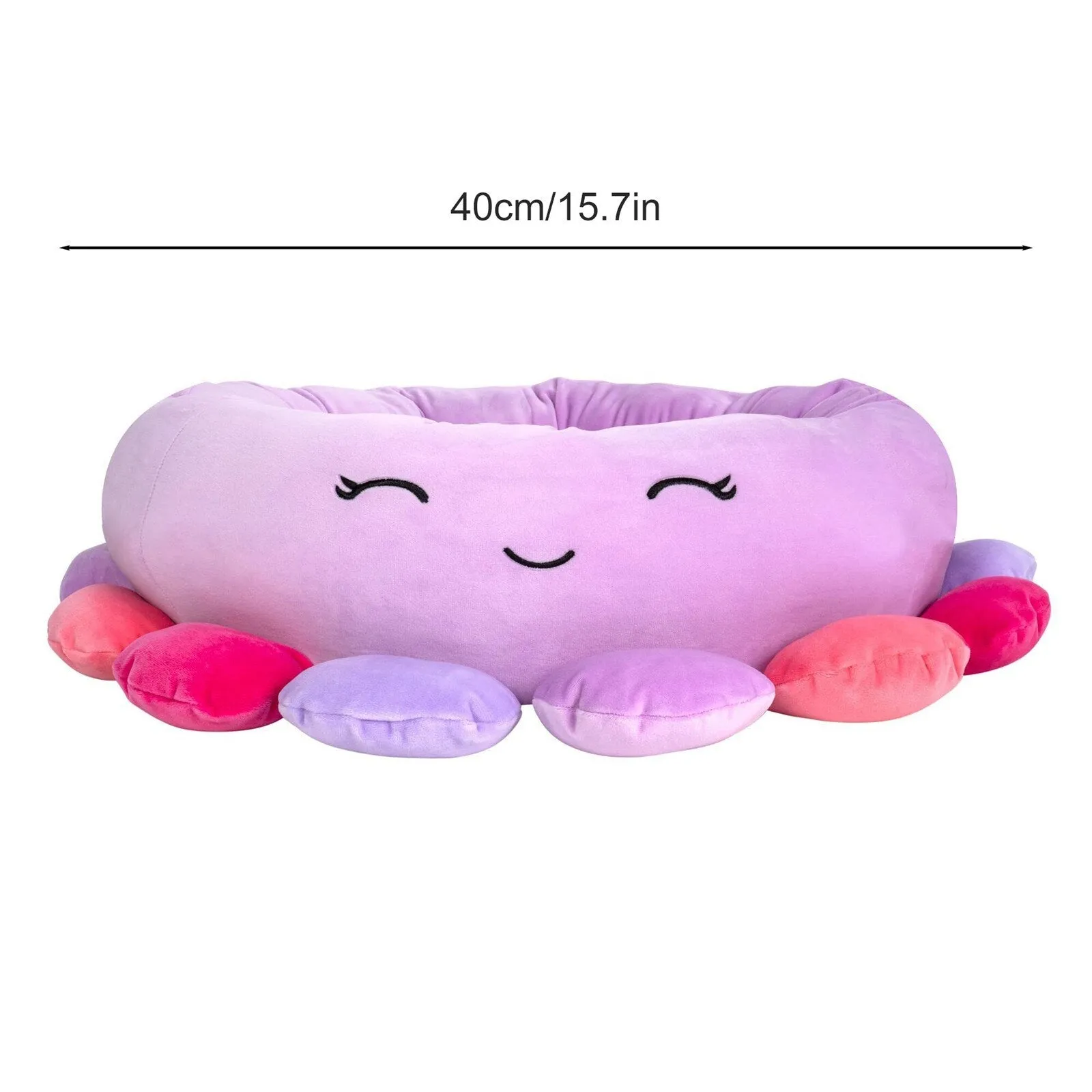Cozy Cartoon Animal Plush Pet House - Round Cat and Dog Kennel for All Seasons | 40CM | Pet Supplies