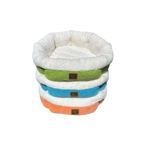 Cozy Round Bed - Cyber Lime (53cm)