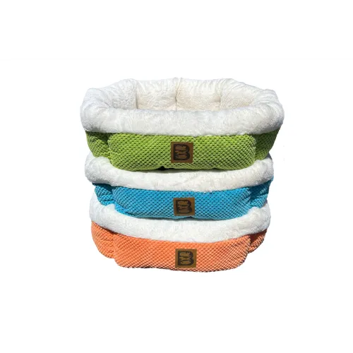 Cozy Round Bed - Cyber Lime (53cm)