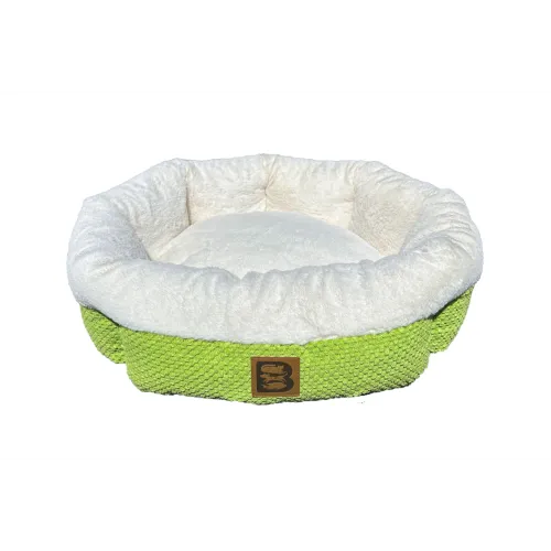 Cozy Round Bed - Cyber Lime (53cm)
