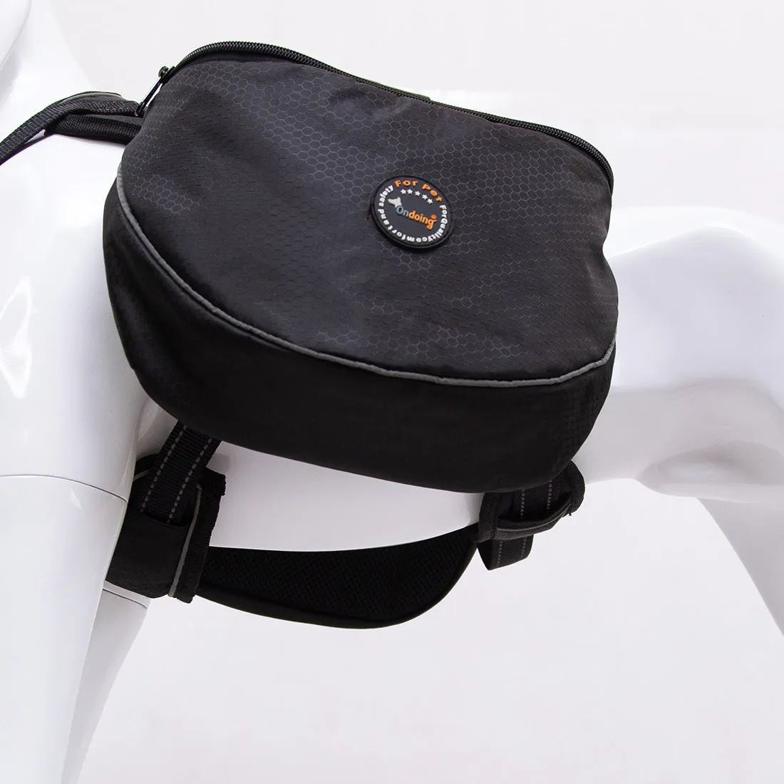 Dog Backpack Harness Saddle Bag Reflective Travel Hiking Pet Adjustable Carrier