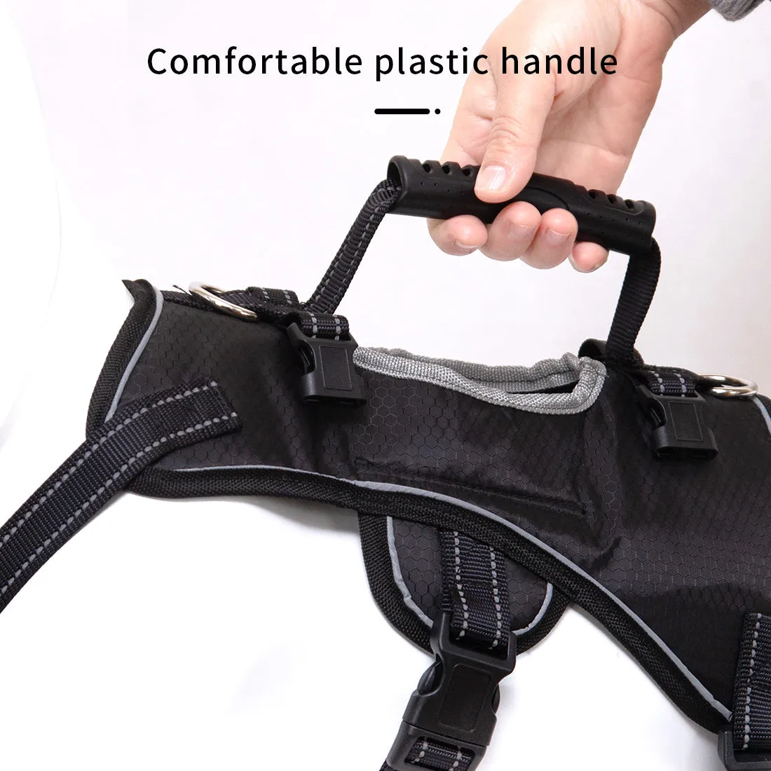 Dog Backpack Harness Saddle Bag Reflective Travel Hiking Pet Adjustable Carrier