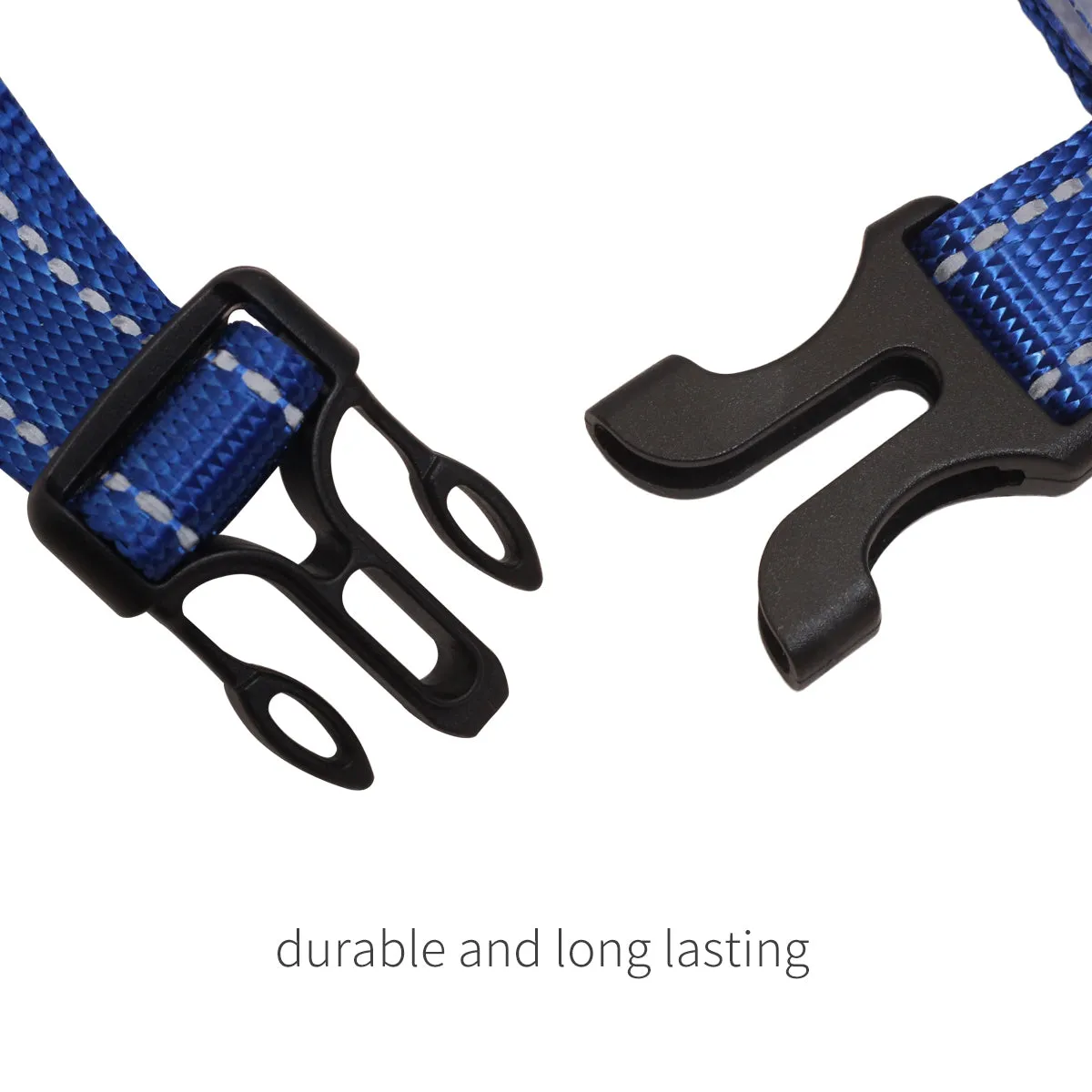 Dog Harness Adjustable Durable Strong Reflective Nylon Harness