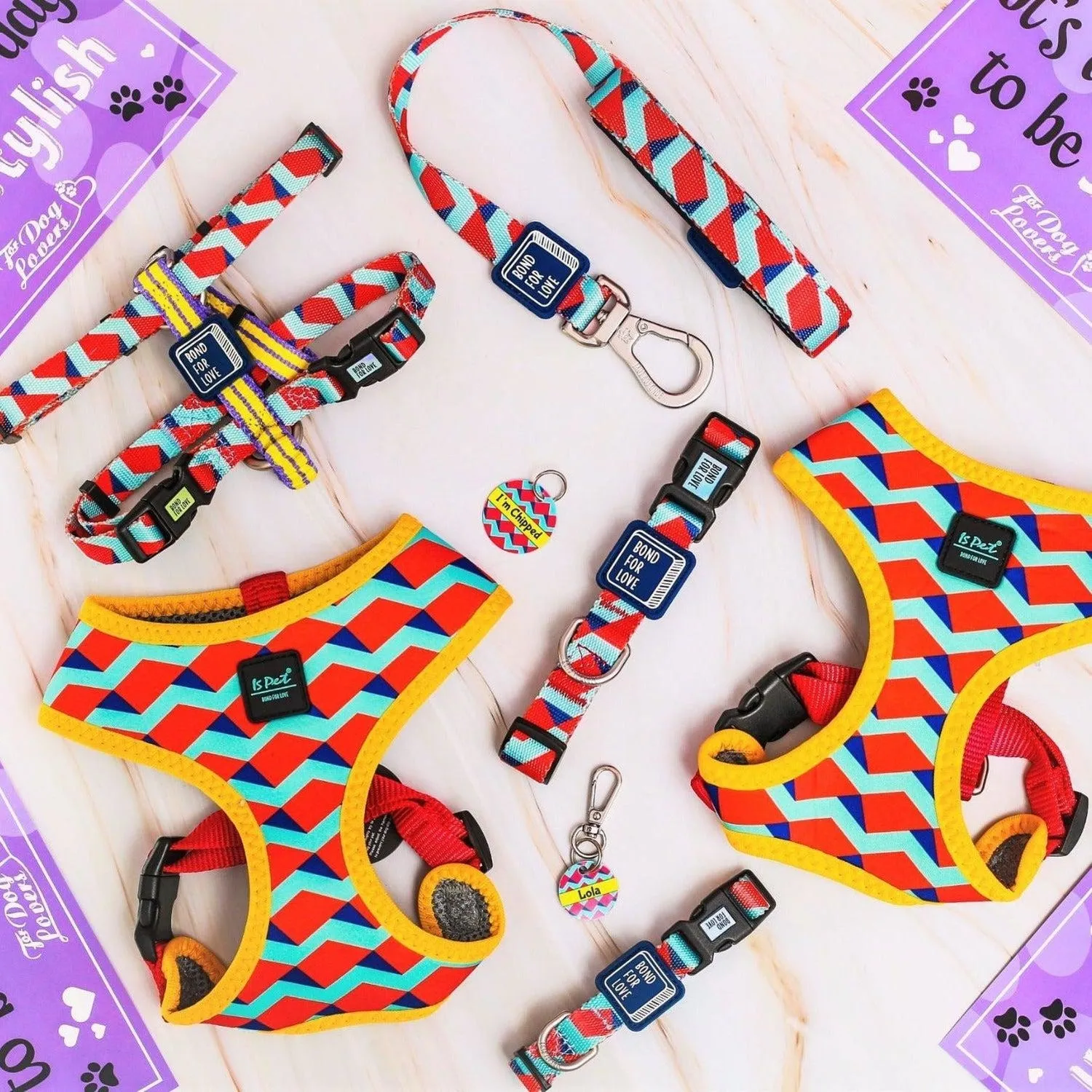 Dog Strap Harness - Rhombus