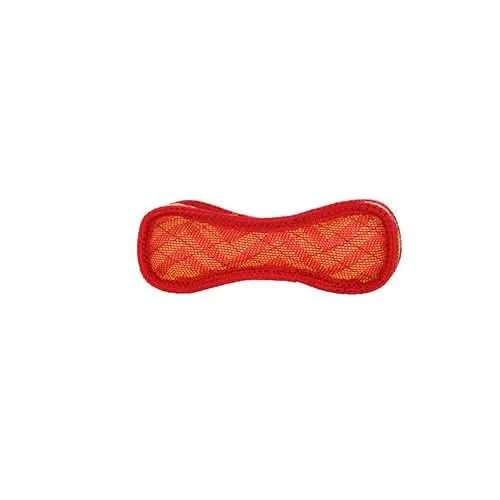 DuraForce Junior Bone ZigZag Dog Toy, Red-Red