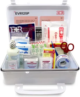 Ever Ready First Aid 107 Piece 25 Person First Aid Kit with Plastic Case, OSHA Compliant - FSA/HSA Eligible