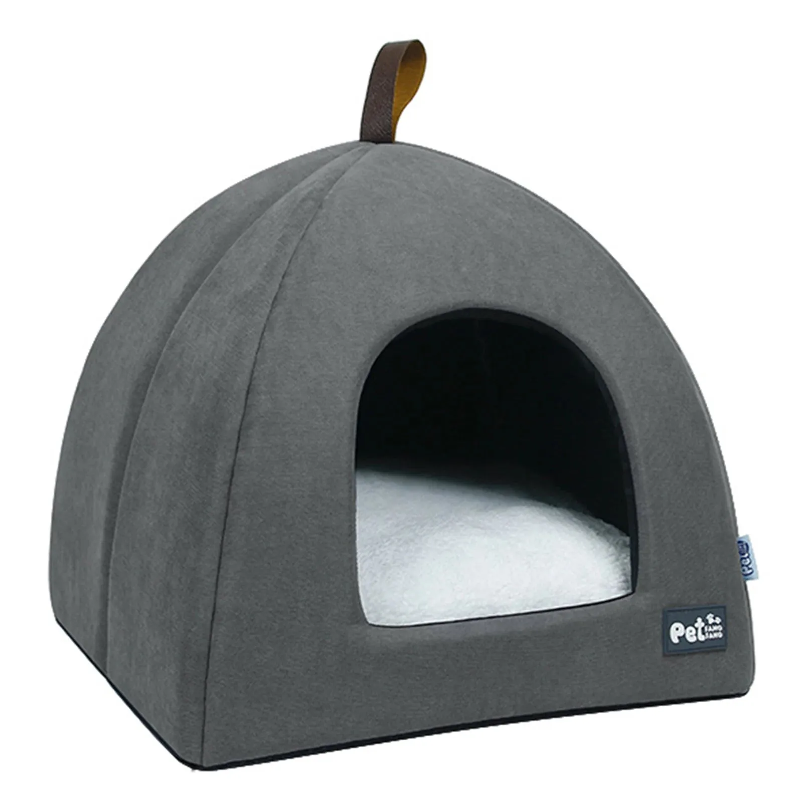 Foldable Cat Dog Bed House with Mat