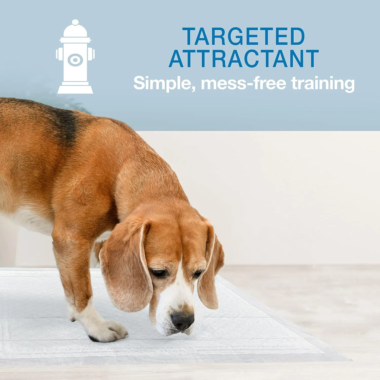 Four Paws Wee-Wee Super Absorbent Unscented Pee Pads for Dogs & Puppies with Insta-Rise Border, Leak-Proof Dog Housebreaking Potty Training Floor Protection, 22" x 23", 100 Count