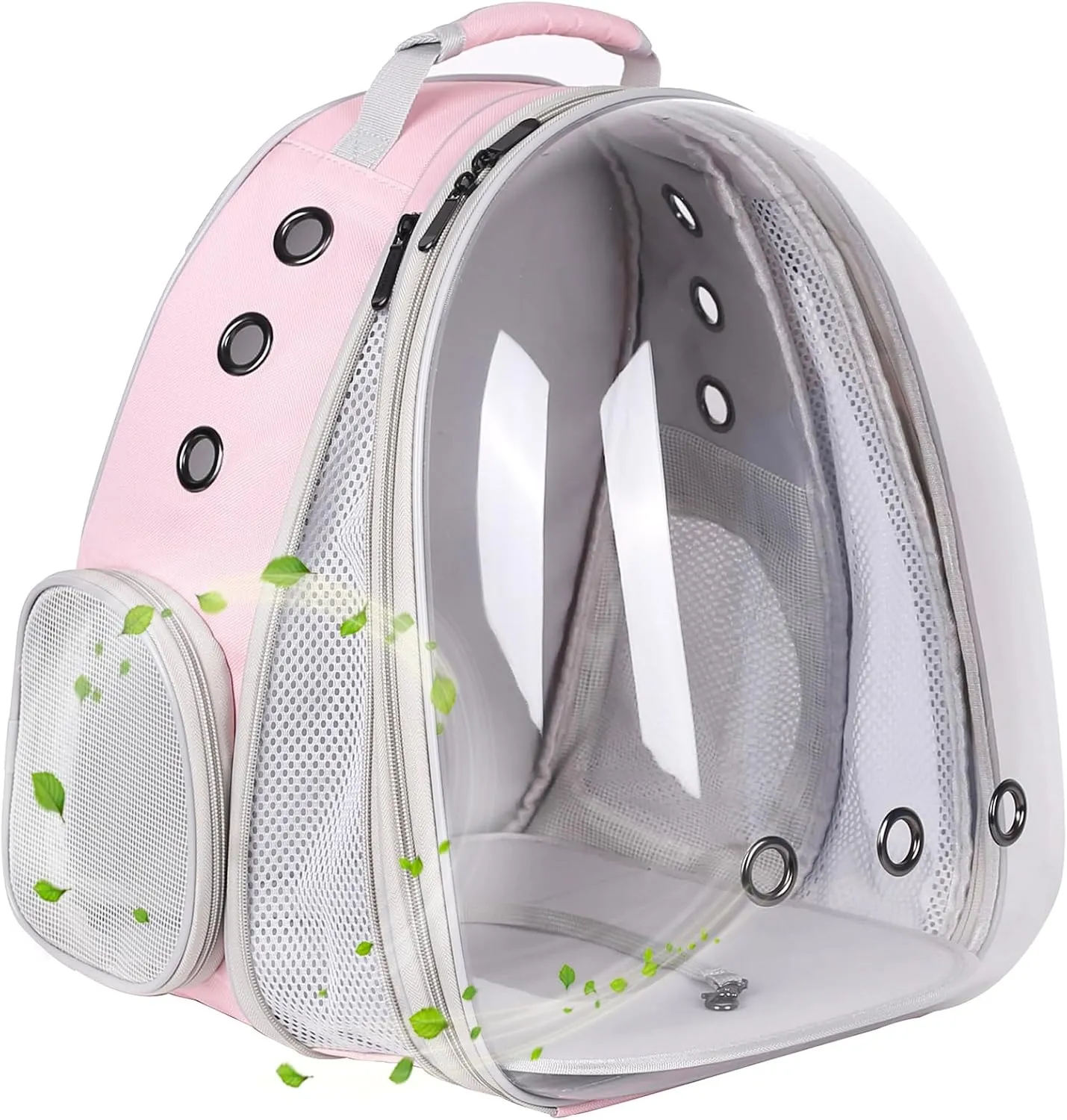 Front Expandable Cat Backpack Carrier, Fit up to 20 lbs, Space Capsule Bubble Window Pet Carrier Backpack for Large Fat Cat and Small Puppy