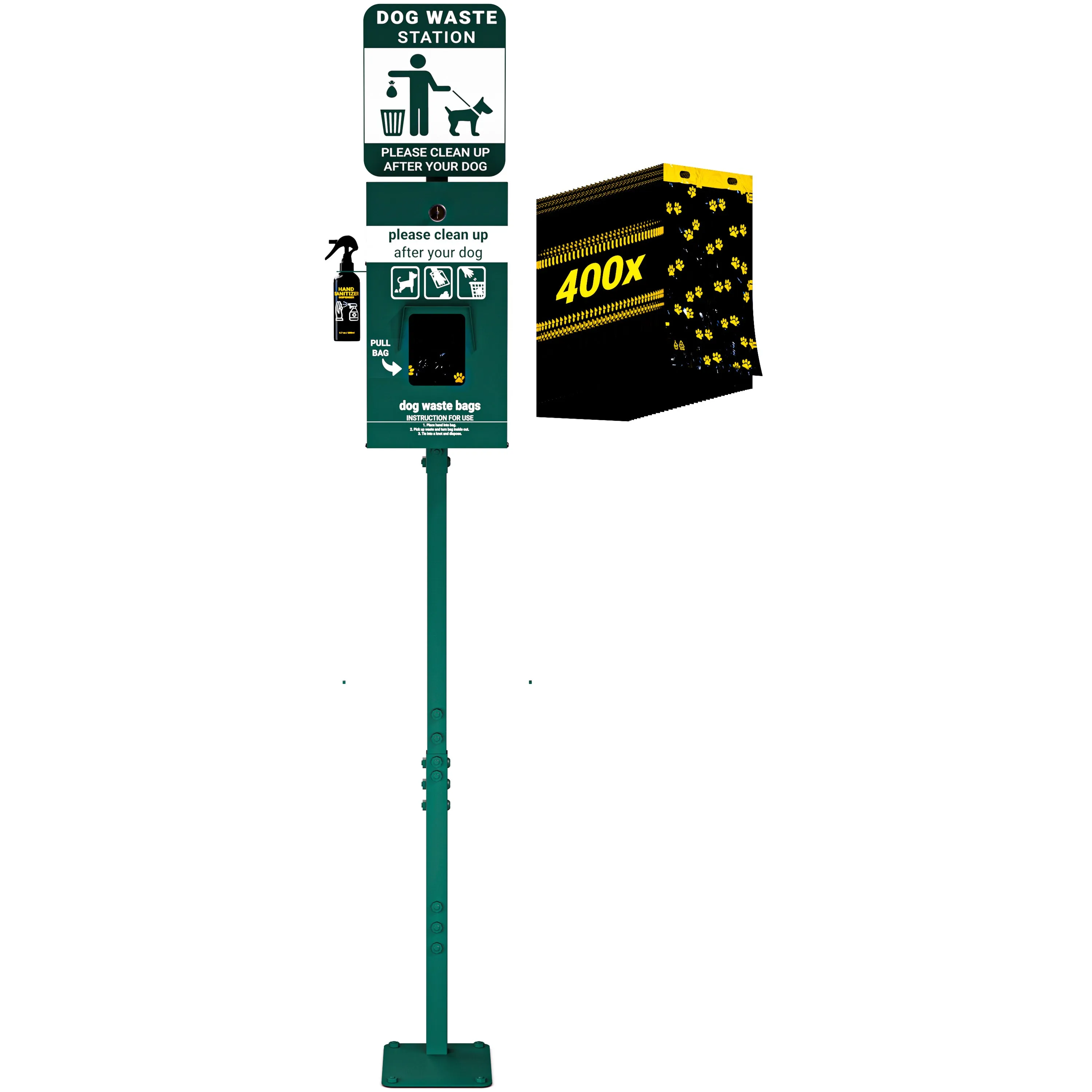 Green Mini Pet Waste Station YAN-Y5CK65425-GG