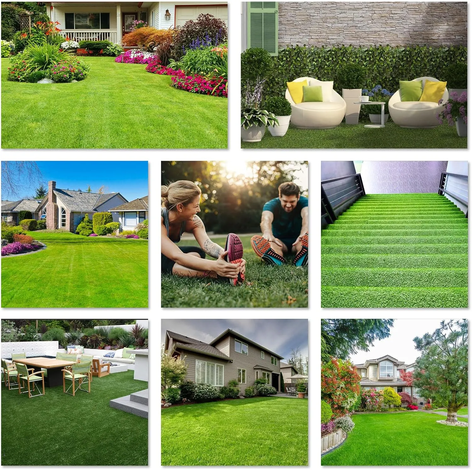 HEBE Artificial Turf Rug,2'x10', Grass Mat with Drainage Hole, Reusable Grass Turf Mat Pee Pad for Dog Potty Training Indoor Outdoor Use