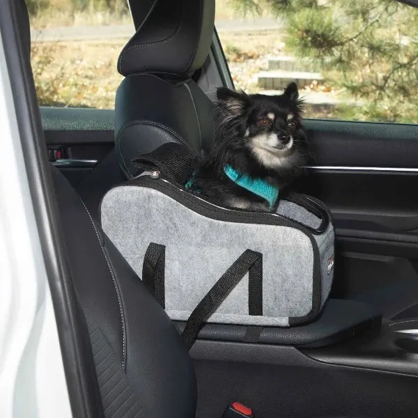 K&H Pet Products Portable Pet Console Booster Dog Car Seat Gray 10″ x 15″ x 9.5″