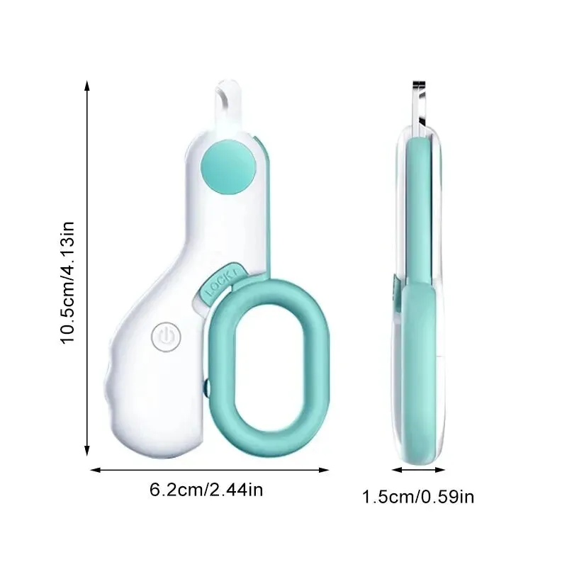 LED Light Cat & Dog Nail Clipper Cutter – Professional Pet Claw Trimmer with Safety Lock, Puppy & Kitten Animal Care Grooming Tool Kit