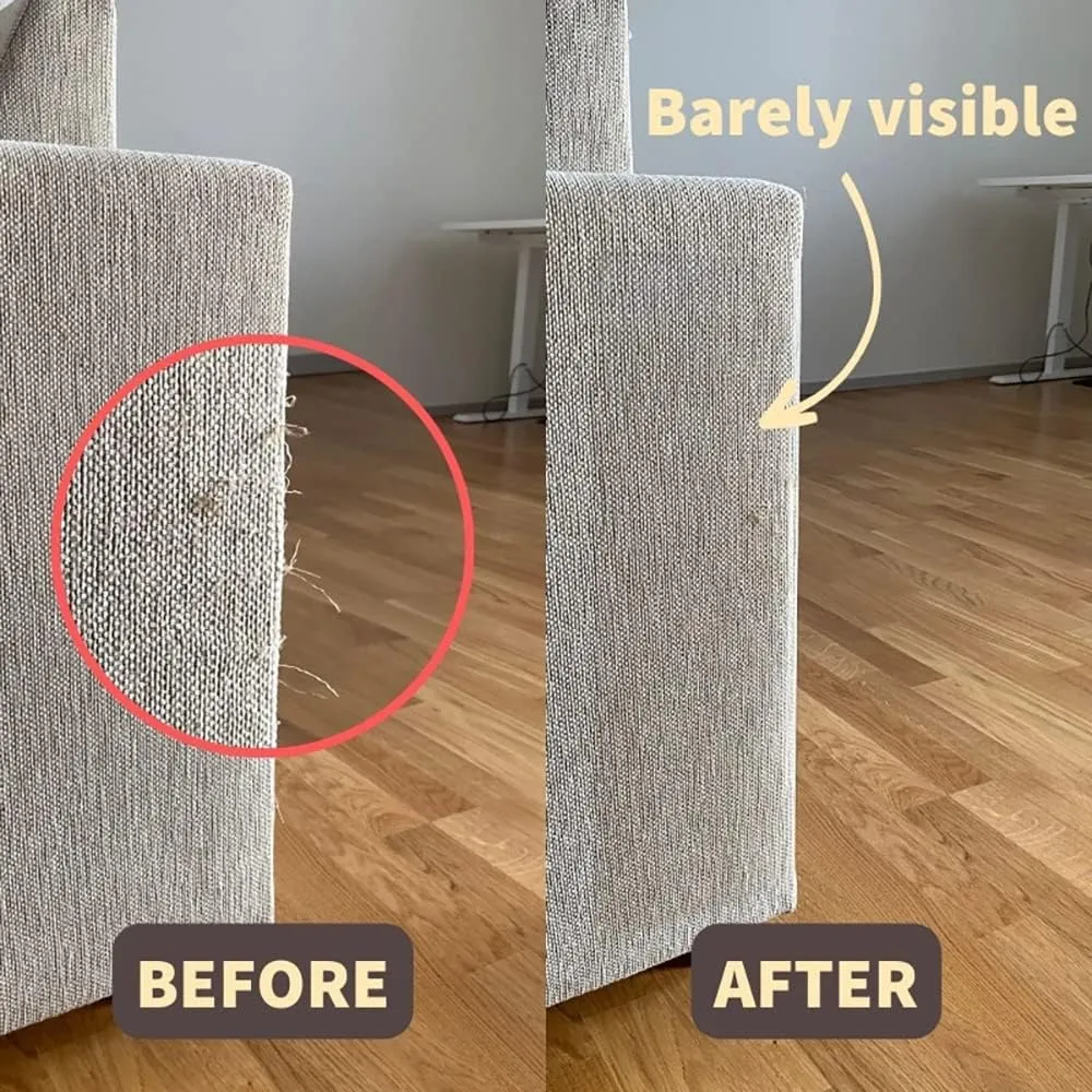 Leos Paw Furniture Scratch Protector Couch Cat Scratch Deterrent Guards Anti-Scratch Repellent Mat for Couch Sofa Scratch Training Adhesive Transparent & Discreet 18x12 inch Plastic Shields (4-Pack)