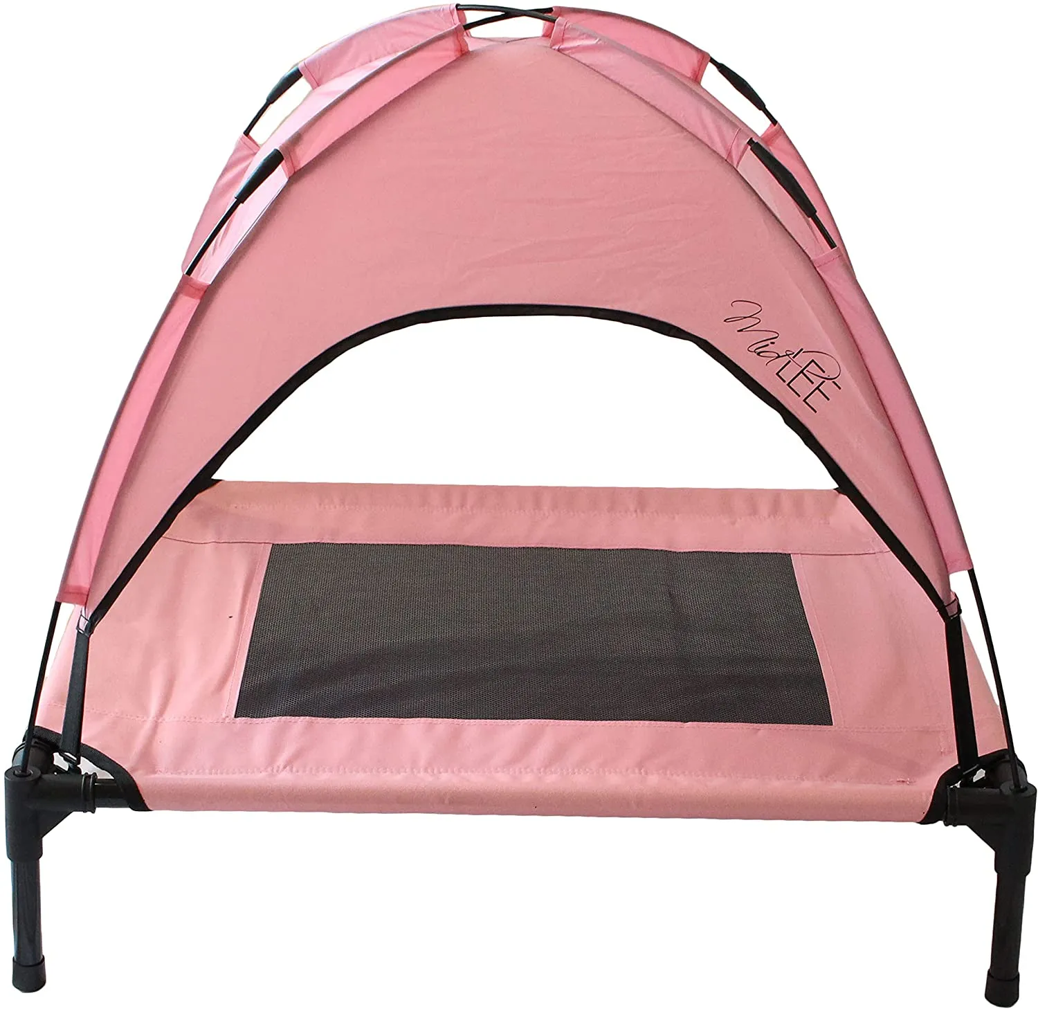 Midlee Pink Dog Cot Canopy