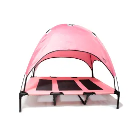 Midlee Pink Dog Cot Canopy