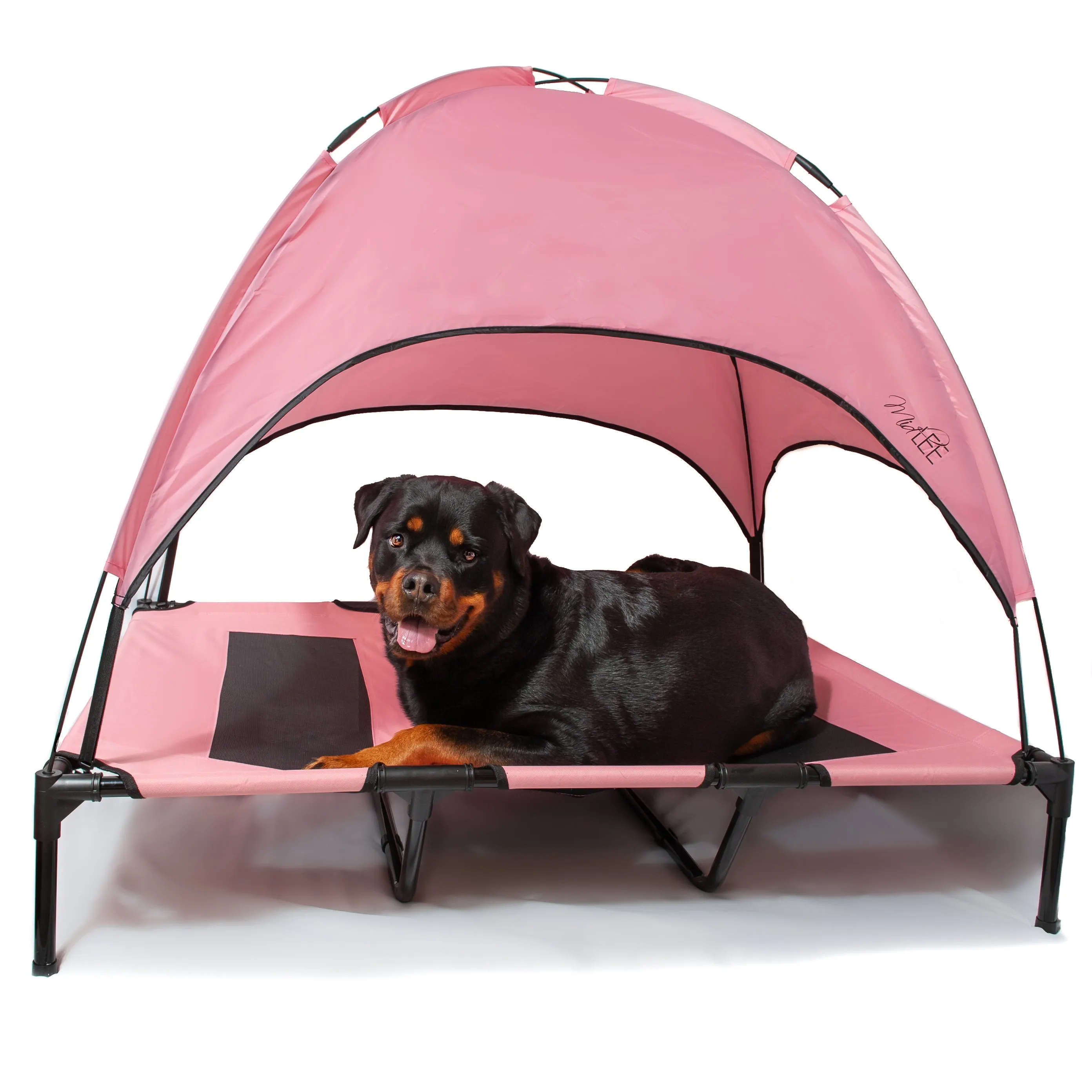Midlee Pink Dog Cot Canopy