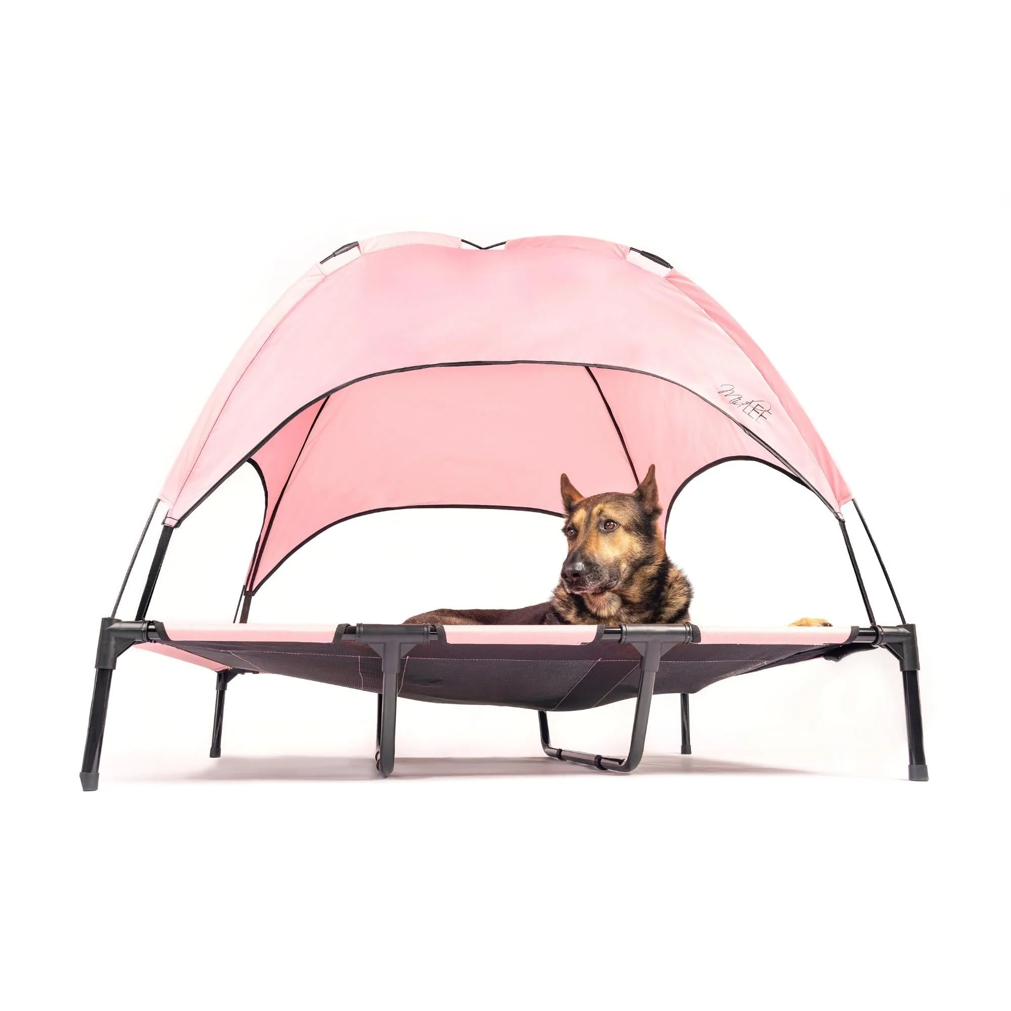 Midlee Pink Dog Cot Canopy