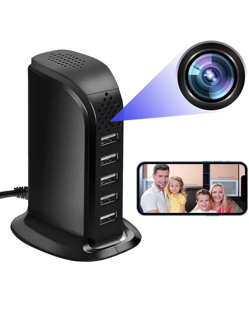Mini Spy Hidden Camera Clothes Hook, Car Key, Smoke Detector, Power Bank, USB Charger Wireless Surveillance Camera