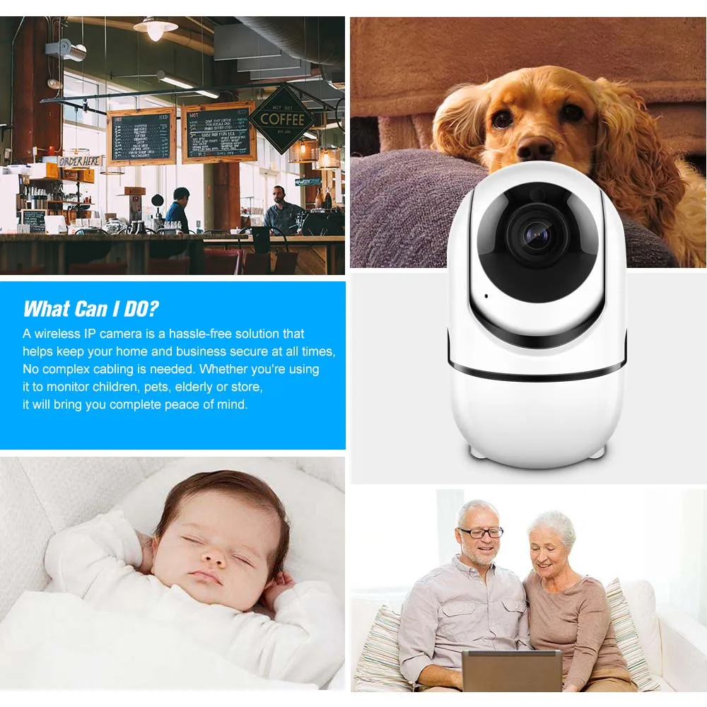 New in box! Cacagoo Home Security WIFI Camera 1080P Wireless IP Camera