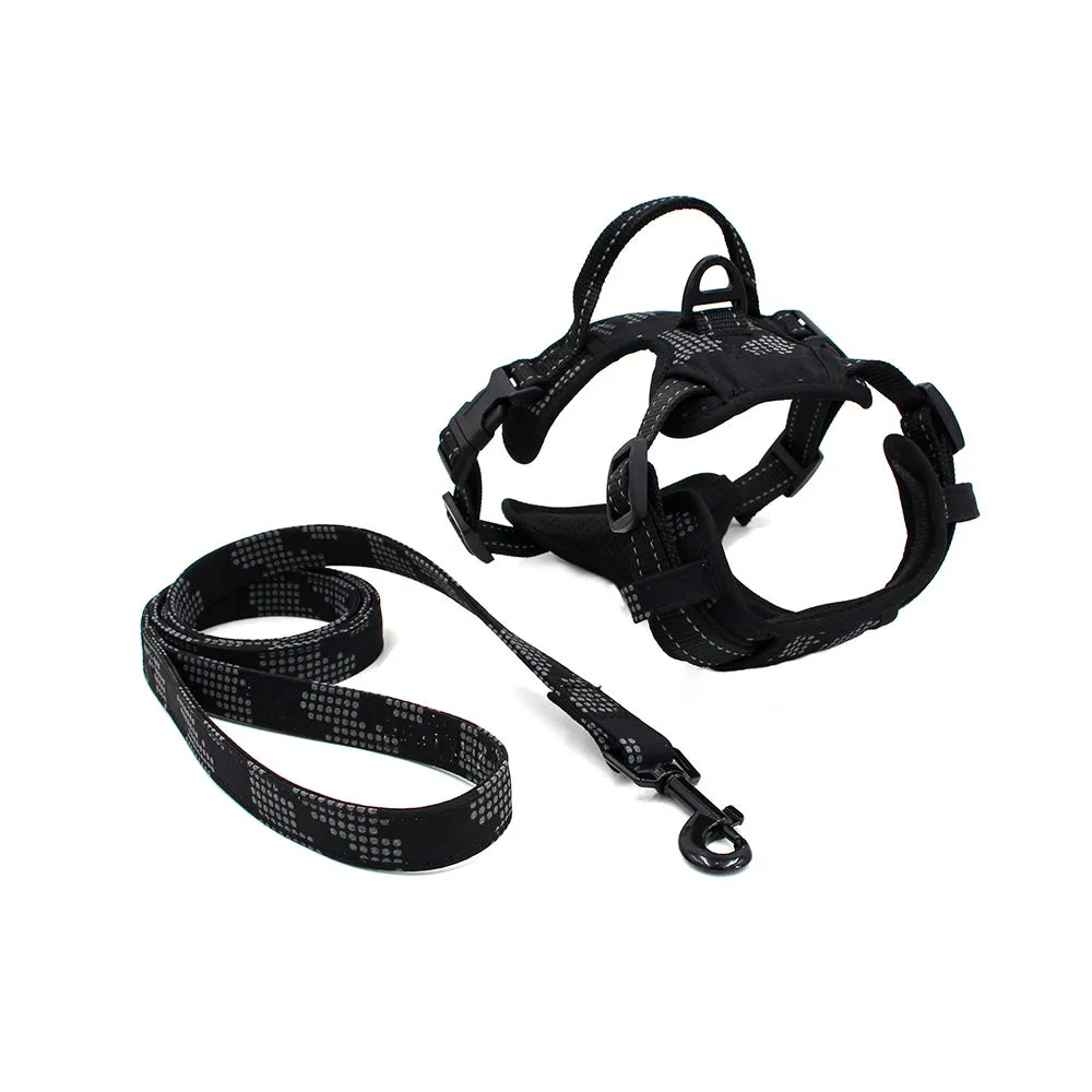 No Pull Dog Harness Leash Set Adjustable Reflective Pet Vest Lead Puppy XS S M L