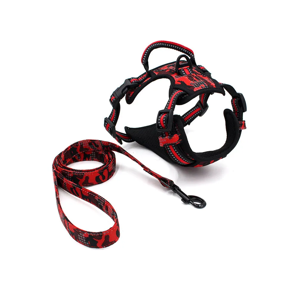 No Pull Dog Harness Leash Set Adjustable Reflective Pet Vest Lead Puppy XS S M L