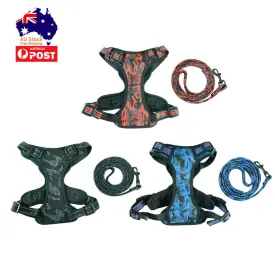 No Pull Dog Harness Leash Set Adjustable Reflective Pet Vest Lead Puppy XS S M L