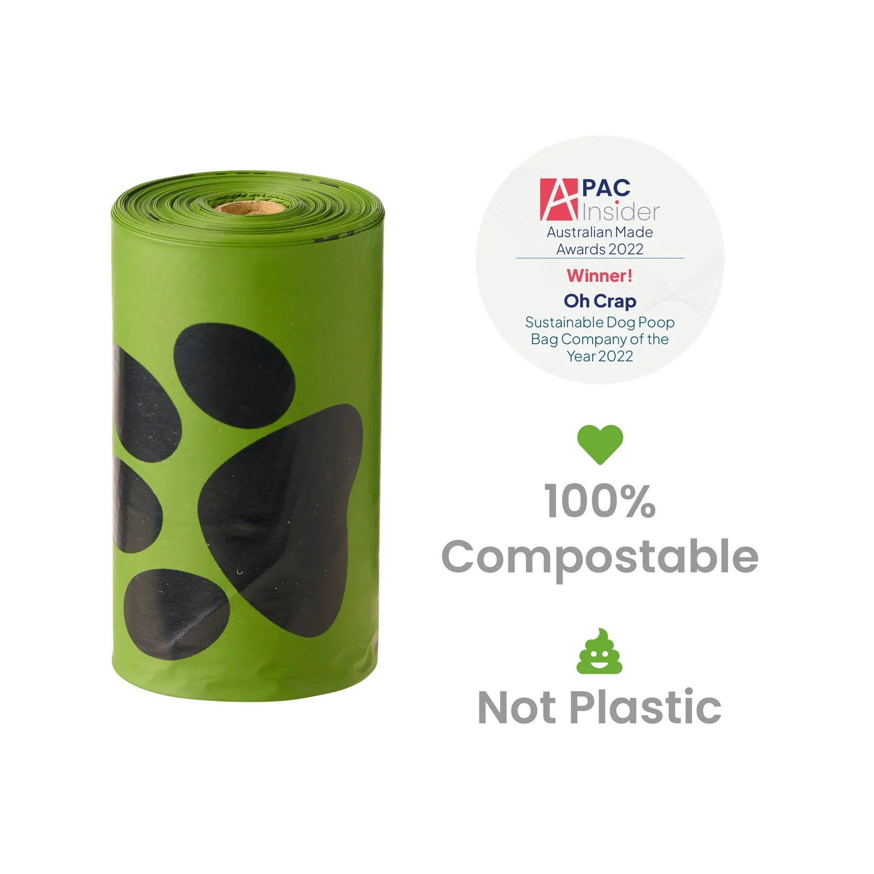 Oh Crap Compostable Dog Poop Bags
