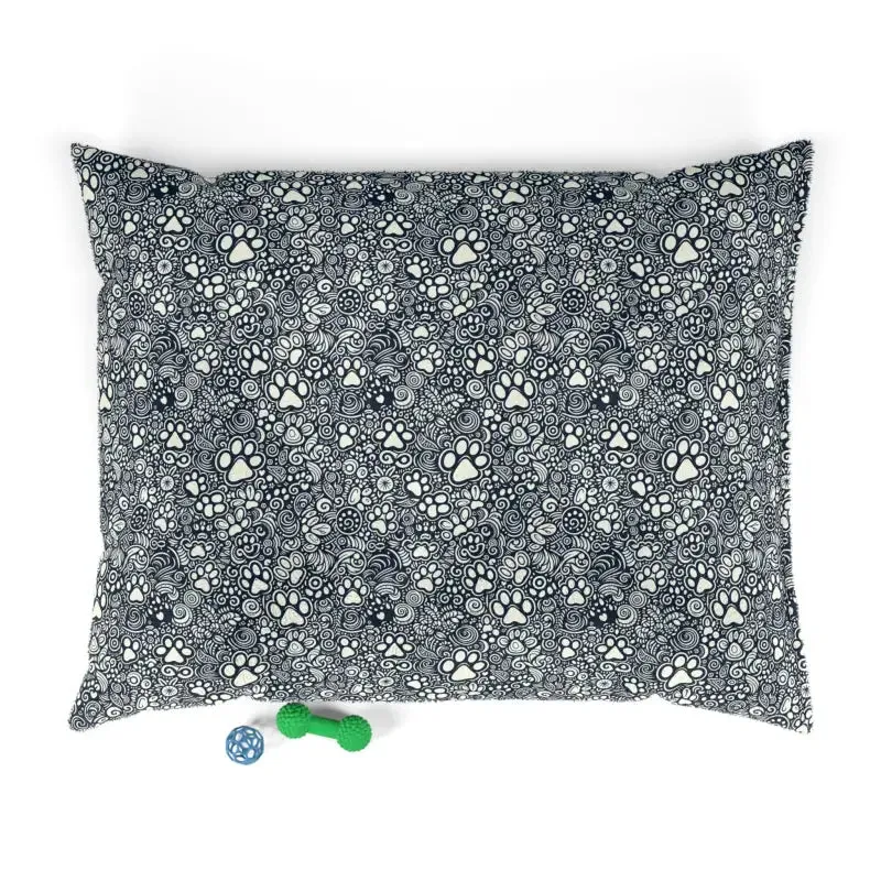 Paw Print Pattern Cozy Cotton Pet Bed