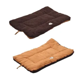 Pet Life - Eco-Paws - Reversible Comfortable Dog Bed - Brown/Tan