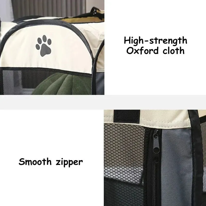 Portable Foldable Pet Tent Kennel Fence