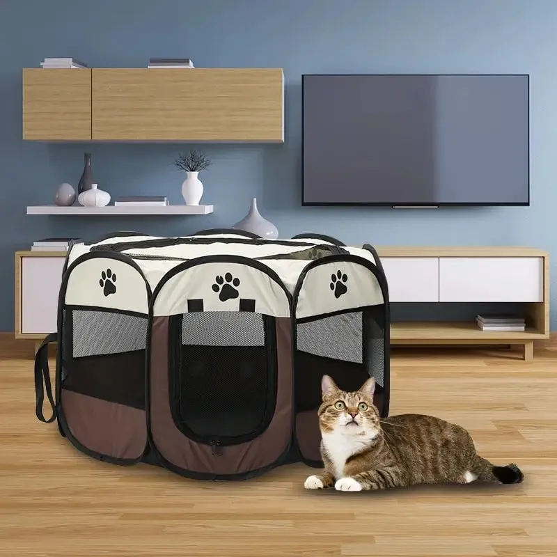 Portable Foldable Pet Tent Kennel Fence