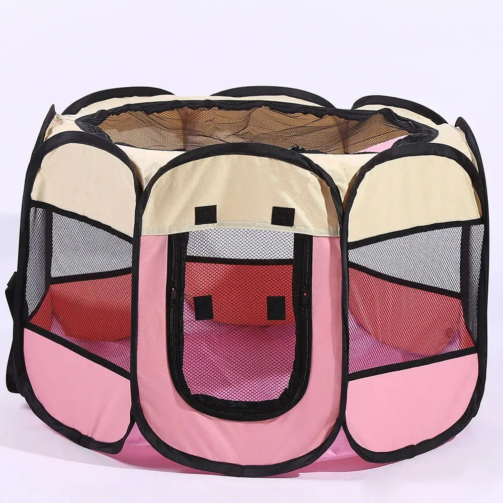 Portable Folding Pet Dog Playpen Tent Grate Dog House High Quality Durable Playpen For Cats, Dogs or other Pets