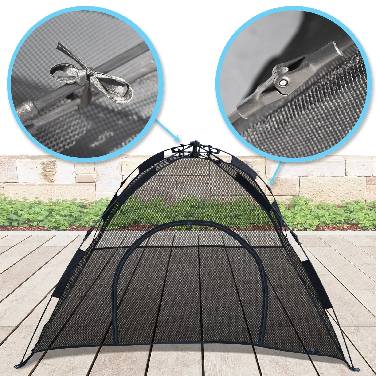Portable Pet Fun House Cat Dog Playpen Feline Funhouse Outdoor Mesh Tent Foldable Exercise Tent with Carry Bag