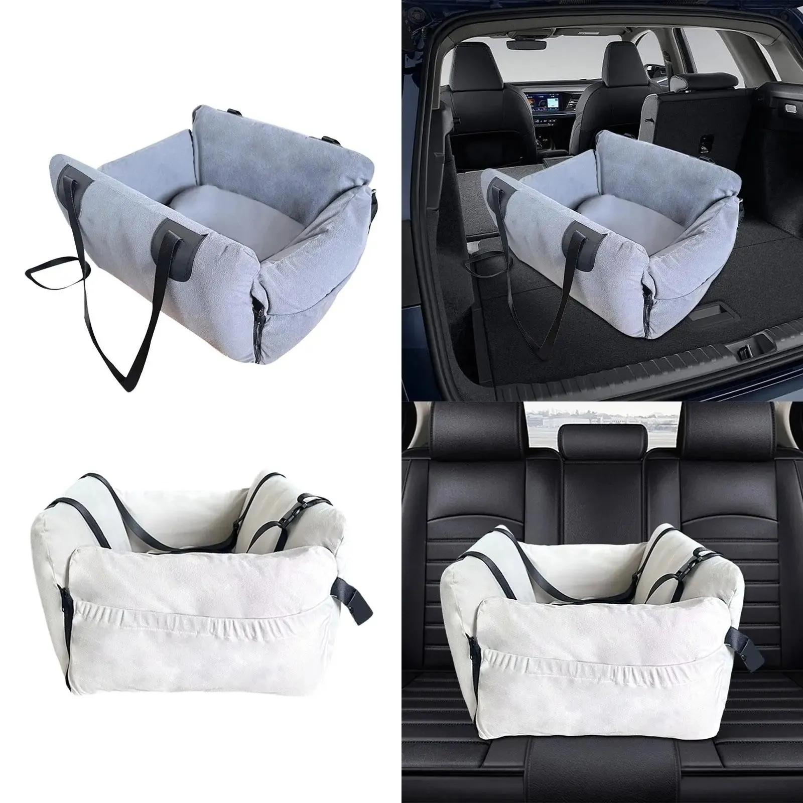 Small Dog Car Seat & Handbag – Portable Travel Bed for Pets