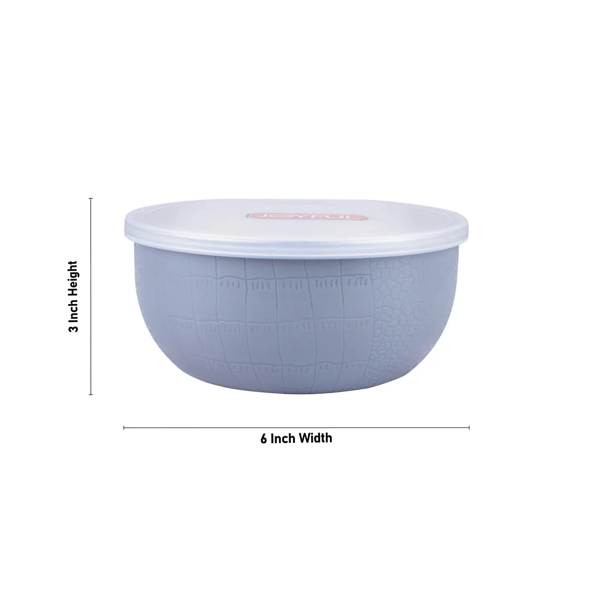 Stainless Steel Bowl with Plastic Lid - 3 x 6 Inches | Stainless Steel Cup for Home